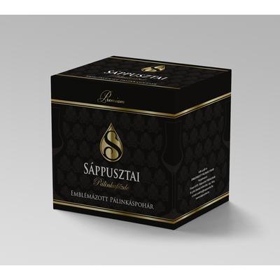 Logózott pálinkáspohár<br>6 db-os készlet